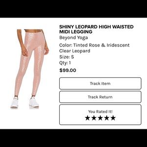 Beyond Yoga iridescent leopard print leggings